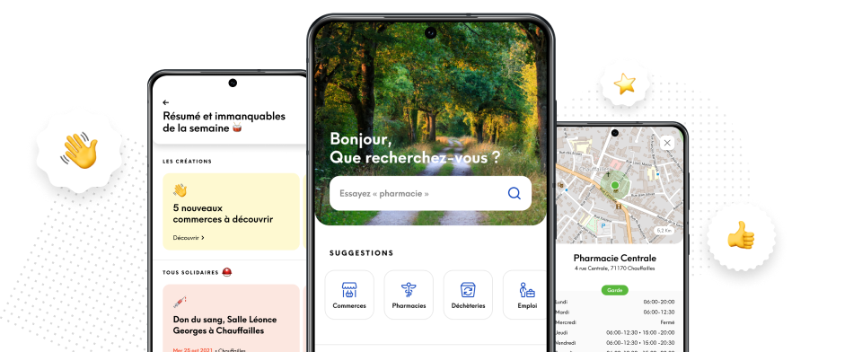 L'application mobile de votre territoire connectée à l'Open Data